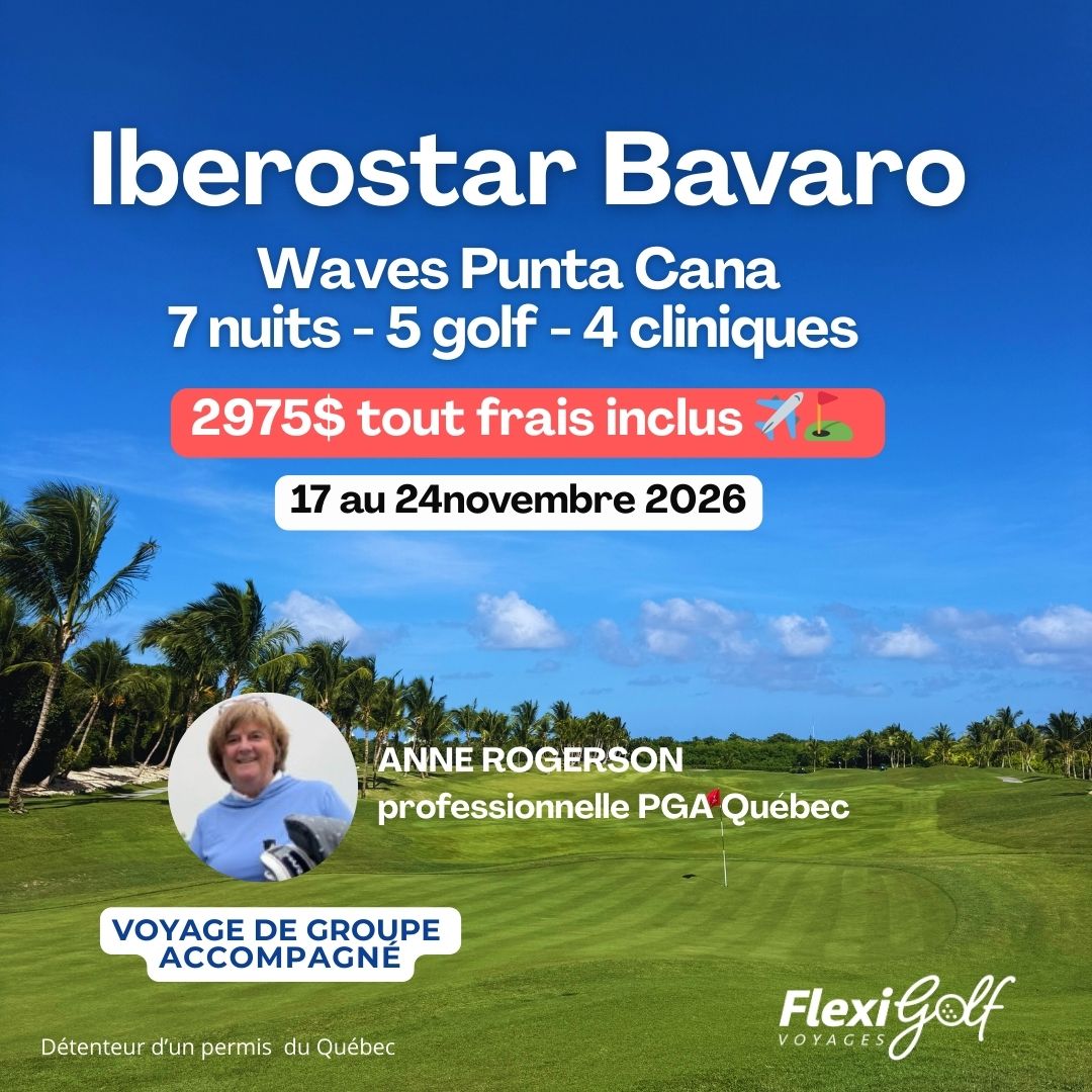 Voyage de groupe du 17 au 24 novembre 2026 - Iberostar Waves Punta Cana - 5 parties et 4 cliniques de groupes